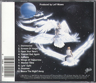 EUROPE / Wings of Tomorrow back cover