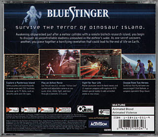 Blue Stinger (USA) | back cover