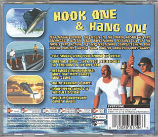 Sega Marine Fishing - back cover