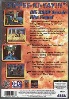 Die Hard Arcade (USA) | back cover